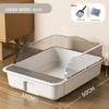 Extra Large Oversized Semi-Enclosed Splash-Proof Cat Litter Box