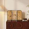 Decorative Screen 3 Panel Artistic Table Decor Partition Divider for Dining Room Fireplace Office