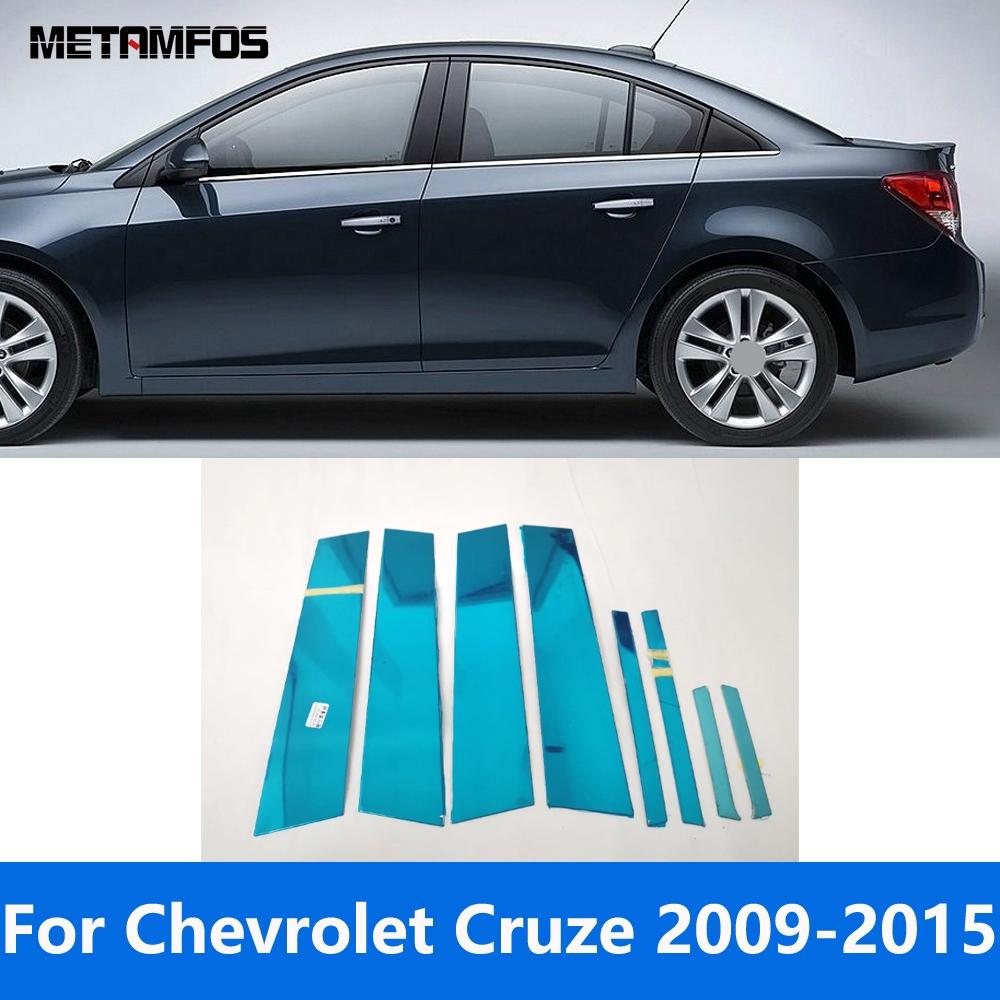 Для Chevrolet Cruze 2009 -2013 2014 2015 Нержавеющая сталь Стойки кузова B C, центральные стойки окон, накладки, декоративные элементы, аксессуары для экстерьера, стайлинг автомобиля