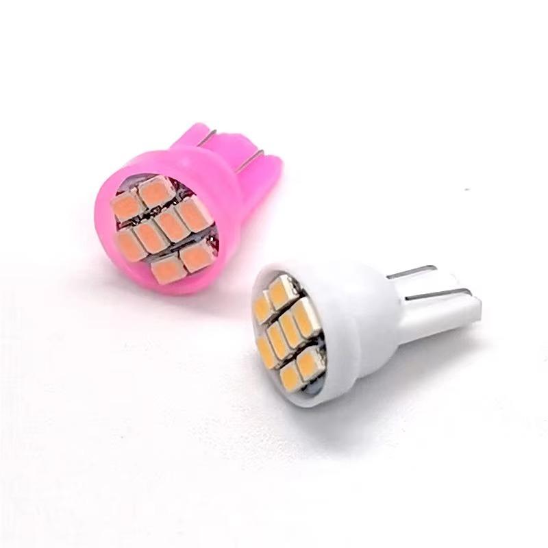 100PCS T10 2825 W5W DC 6V 6.3V 12V 24V 1210 LED Bulb Pinball Machine Battery Game Toy Car Console Flashlight Bulb White Red