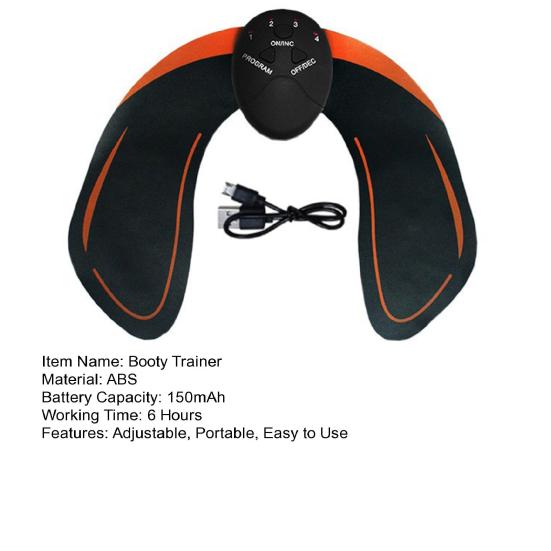 Портативный тренажер для ягодиц с 6 режимами, регулируемый, перезаряжаемый, простой в использовании, многофункциональный, женский тренажер для укрепления бедер и ягодиц