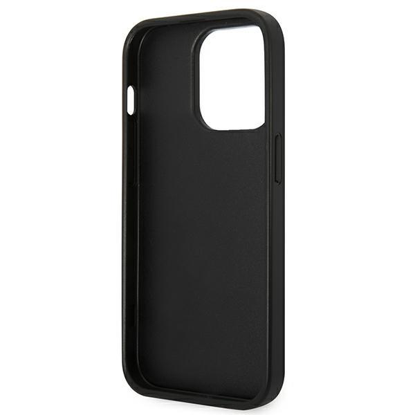 Etui do iPhone 14 Pro Karl Lagerfeld Saffiano Srebrne