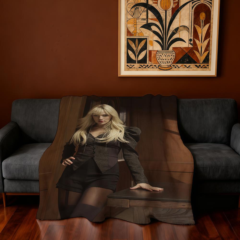 Singer C-Carrie Underwood Blanket Super Warm Comfortable Plush Throw Blanket Child Home Sofa Bedroom Gift