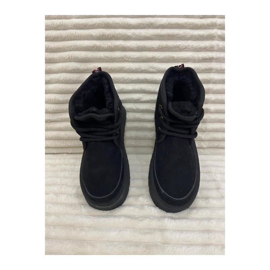 Женские повседневные ботинки на толстой подошве с меховой подкладкой