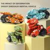 Transforming Dinosaur Car Toy for Boy Gift Friction Power Cars Deform Dinosaur Robot Dino Transformer Toys for Kids Toddler Toys