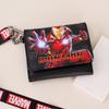 Marvel Spider-Man Железный человек Транспортная карта Кошелек с персонажем Кошелек для карт Кошелек с персонажем 3-уровневый кошелек с ожерельем