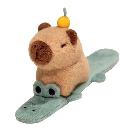 Браслет-лента Capybara Slap с рисунком животных из мультфильмов, собак и кошек, легко защелкивающийся браслет