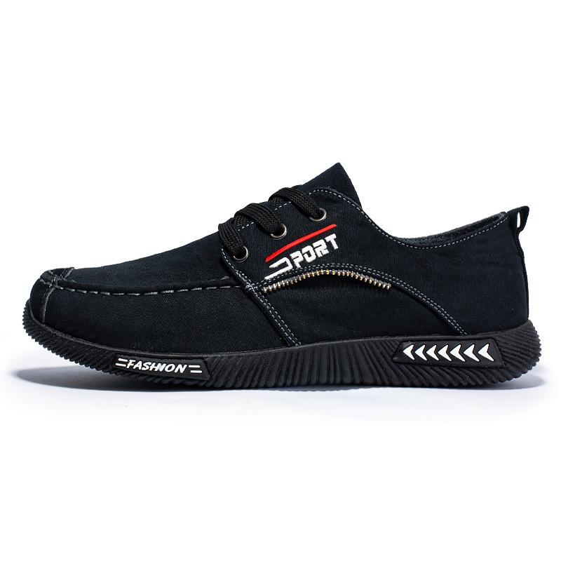 Мужская обувь 2024 весна мужские парусиновые туфли плоские повседневные туфли на шнуровке удобные дышащие туфли мужские туфли на плоской подошве размер 39-44