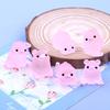 6pcs Pig Miniature Statue Luminous Carving Technology Glow Pig Mini Portrait Mini Fairy Garden Landscape Household Supplies
