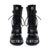 Fashion Retro Rock Shoes Boots For Both Men And Women 2025 New Dark Punk Leather Shoes Metal Niche Motorcycle Platform Shoes For Women