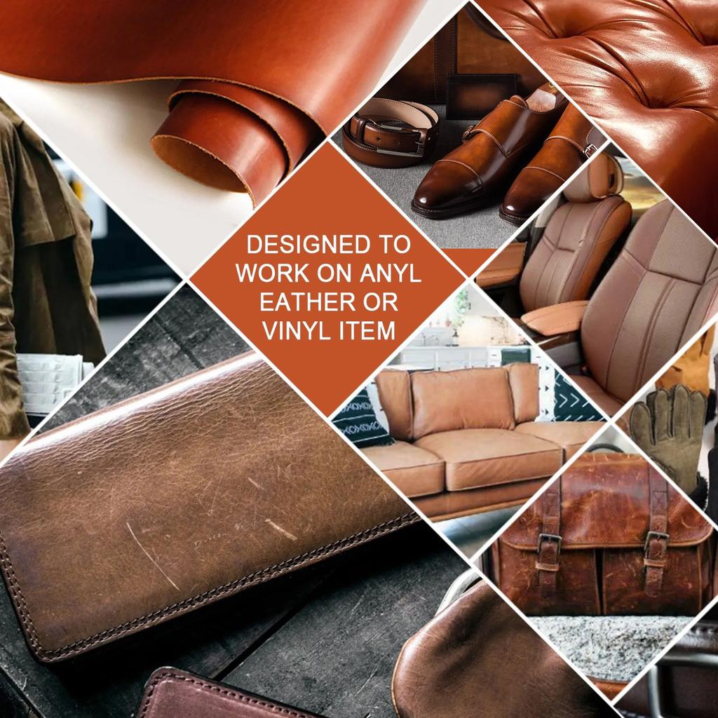 Кожаная паста-наполнитель для заполнения или ремонта дыр, потертостей, трещин, царапин, для кожаных автомобильных сидений, мебели, обуви