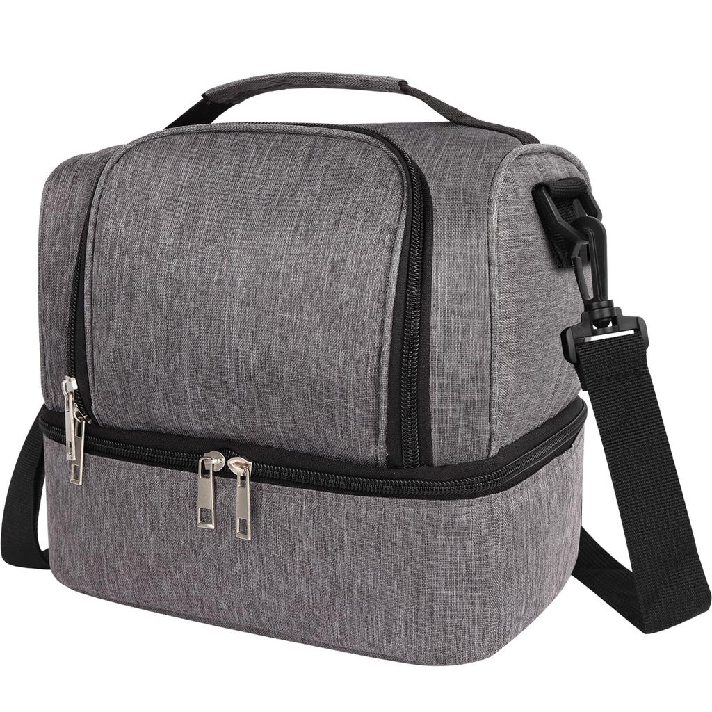 Large Capacity Lunch Box Lunch Bag Leakproof  Lunch Tote Bags with Adjustable Shoulder Strap for Office Work Picnic Travel