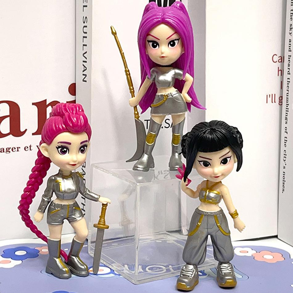 Новый набор из 6 шт. Аниме Kpop Серия Охотник на демонов Фигурка Игрушка Настольное украшение Статуэтки Украшение Хэллоуин/Рождество Подарки на день рождения для детей