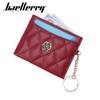 Women Fashion Mini Purse Classic Design Card Holder for Ladies Artificial Leather Wallets