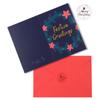 Merry Christmas Fold Greeting Cards with Envelope Xmas Party DIY Gifts Box Card for New Year Festival Decorations Navidad Noel