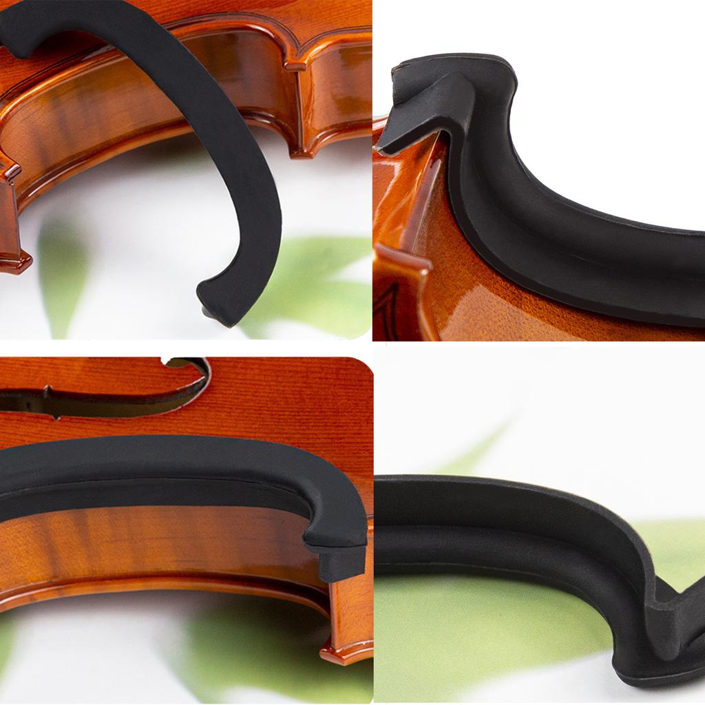 Violin Protective Sleeve Waist Protector Side Panel Cover Clip Soft Rubber C Clip Protector Violin Part Wear Resistant