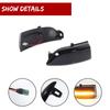 Smoked Lens Dynamic Amber Yellow LED Car Front Side Mirror Indicator Lights Turn Signal Lights For Ford Ranger Lariat T6 Raptor