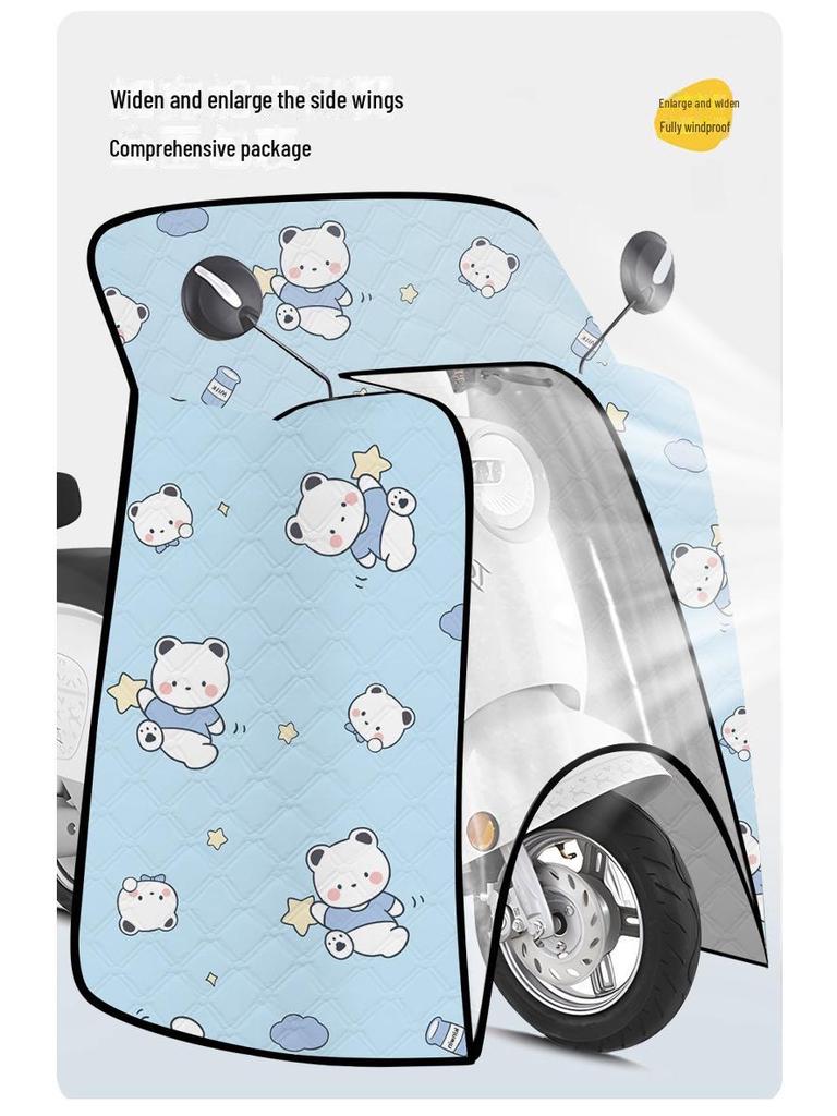 Всесезонный солнцезащитный козырек на лобовое стекло электромобиля и мотоцикла: Водонепроницаемый и ветрозащитный