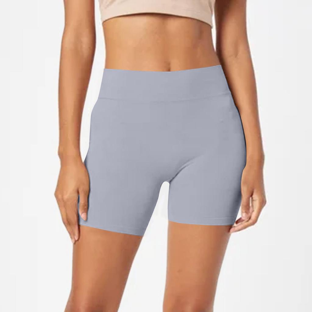 Women's Casual Peach Butt Yoga Shorts High Waist Pocket Sports Fitness Nude High Bounce Running Quick Dry Three-quarter Pants