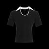 Women's Short Sleeve U-Neck Knit Top