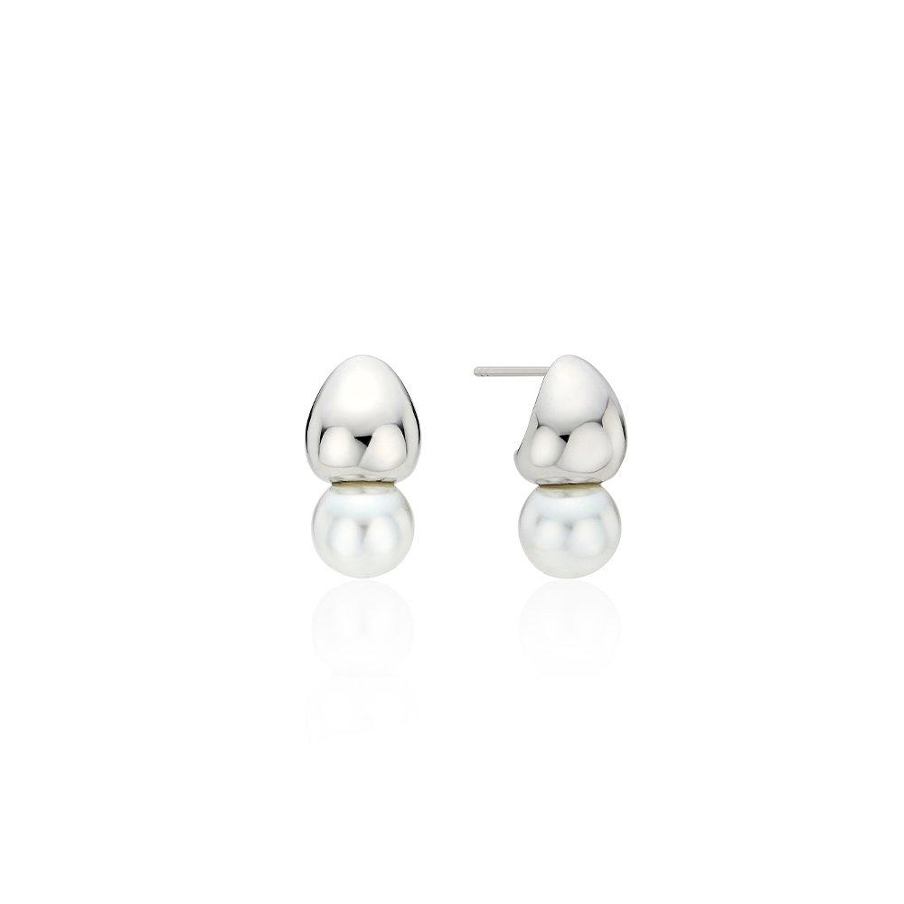 Subni Silver (W) Luciel Pearl Earrings Hl6E56621W9Xxx