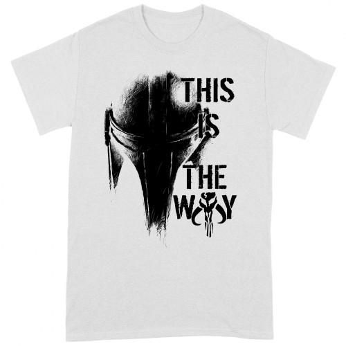 Star Wars: The Mandalorian Unisex Adult This Is The Way Helmet T-Shirt