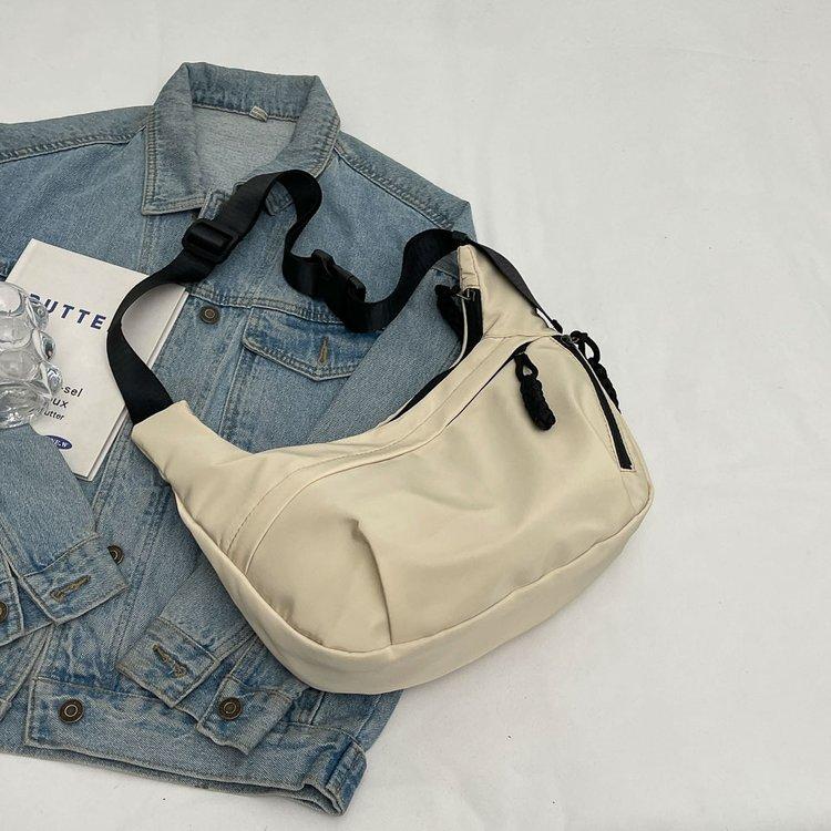 Нейлоновые женские сумки через плечо на молнии, повседневные, универсальные, молодежные, трендовые сумки через плечо