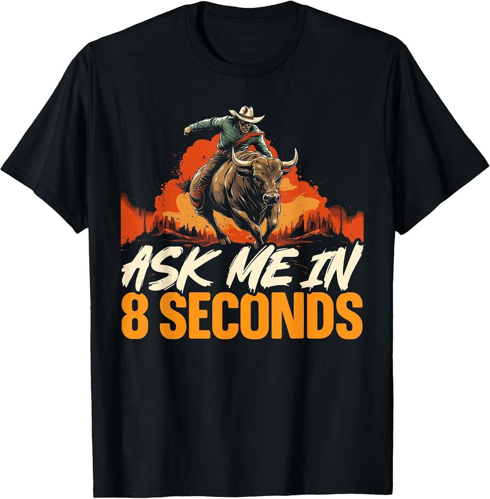 Rodeo Rider Cowboy Bucking Bull Western Bull Riding T-Shirt