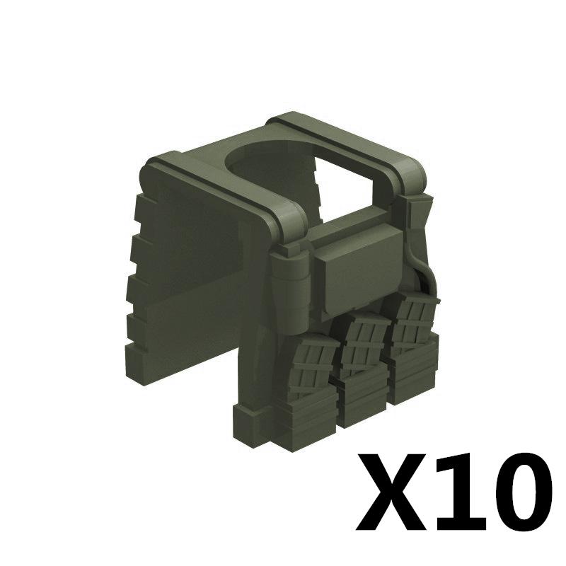 Военная Фигурка MOC Детали Строительных Блоков Жилет Снаряжение Советский Американский Солдат Шлем Кепка Набор Мини Кирпичный Конструктор Подарок K48