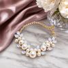 Stainless Steel Pet Necklace Adjustable Dog Collar Luxury Diamond Collar  For Cats
