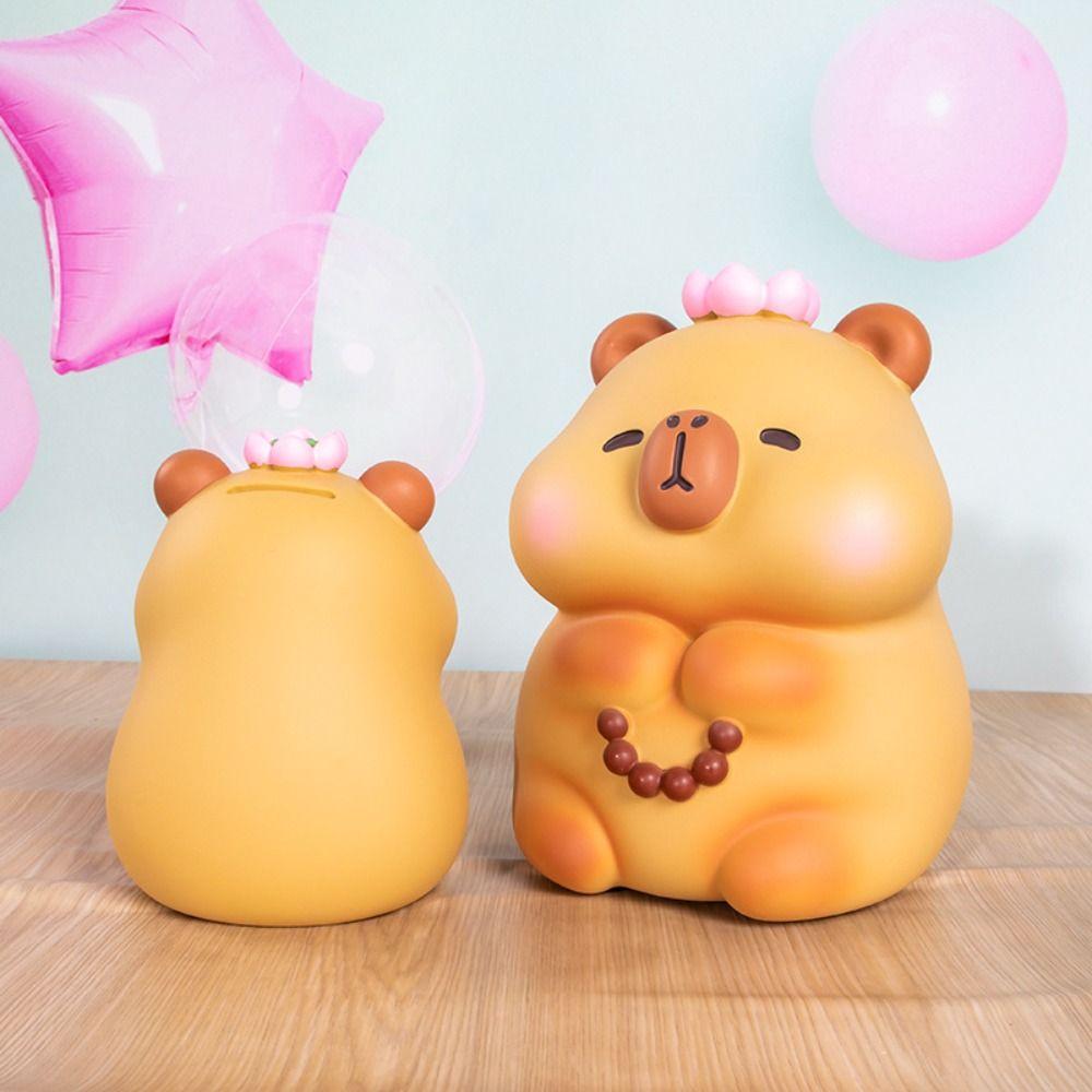 Модель Копилка для детей Большая емкость Капибара Органайзер для денег Банка Горшок для хранения денег Детский подарок