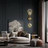 Modern Wall Sconce Light Fixture Indoor Lighting Bedside Lamp Led Home Decor Corridor Bedroom Living Room Acrylic Art Round Gold