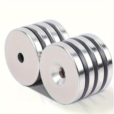 5 шт./компл. сверхсильный круглый магнит 30x5 мм из тяжелых редкоземельных металлов с отверстиями подходит для офисного и промышленного использования своими руками.