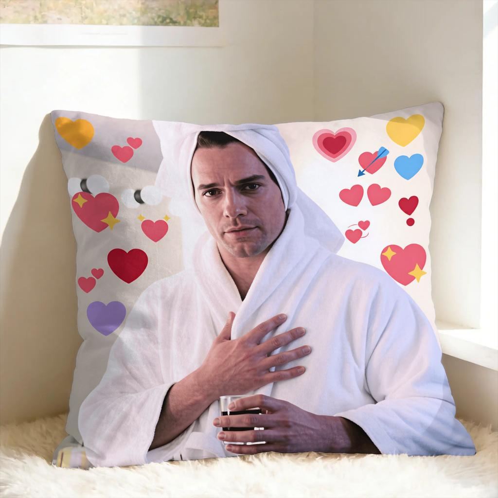 Henry cavill Pillow Case  Vintage Pillow Cover Print Pillowcases For Sofa Home Decoration