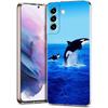 Чехол для телефона Samsung Galaxy S24 Ultra S23 FE S22 S20 S21 5G S10 S9 Plus S10E S8 Прозрачный Косатка океанская милая косатка