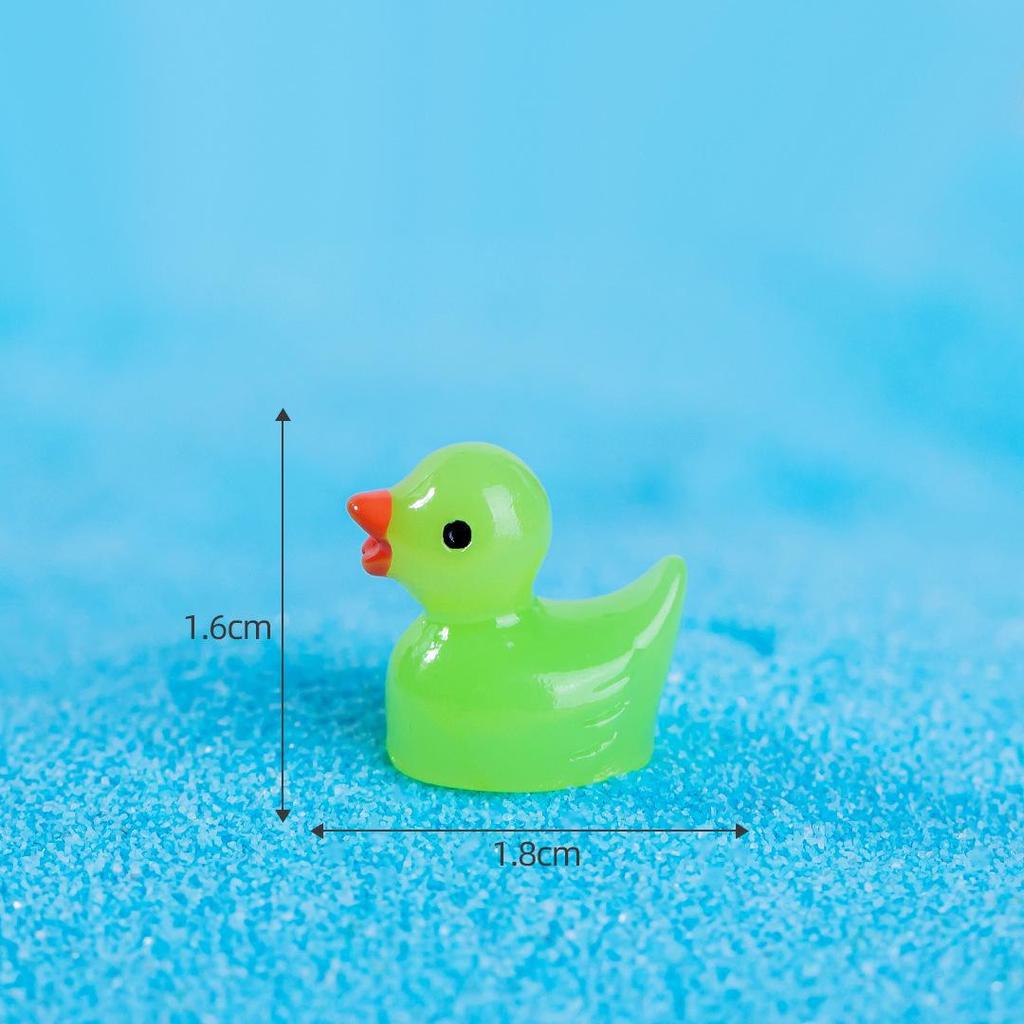 Миниатюрные разноцветные смоляные украшения в виде уток для аквариумов и садов в стиле Миядзаки Хаяо своими руками