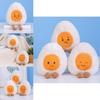 Cute Boiled Egg Plush Toy Egg Family Dolls For Fun And Comfort