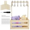 New Wood Baby Shower Storage Basket Baby Toys Storage Crate with Handle Decorative Baby Clothes Crate Box for Clothes Shoes Toys