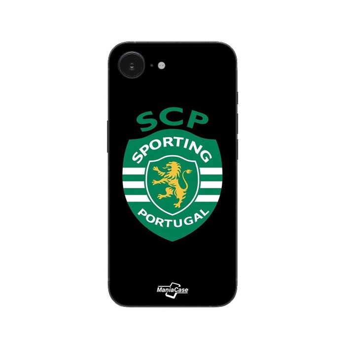 Coque Pour iPhone SE 2024 SCP sporting portugal fond noir Maniacase