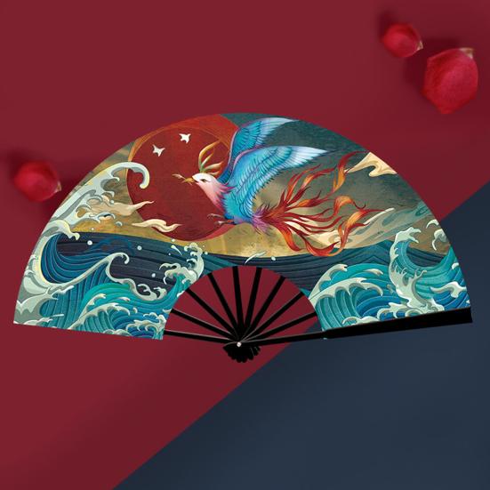 Складной веер Элегантный бамбуковый веер в китайском стиле Легкий прочный ручной веер для выступлений и жарких летних дней