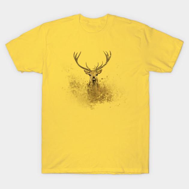 Unisex Fashion TShirt Deer Print TShirt Plus Size S-5XL T-Shirt 100%Cotton Tops O Neck Short Sleeve Tees