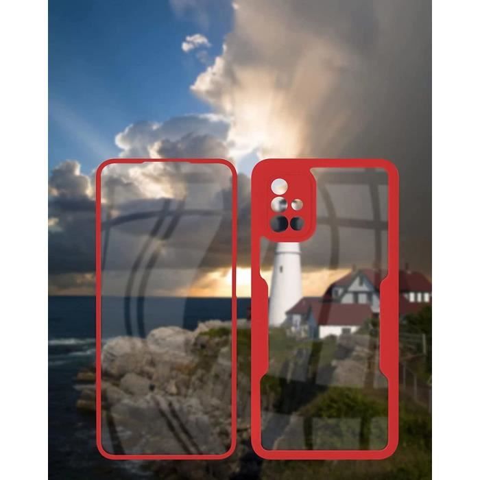 Coque Intégrale - BOOLING - pour Samsung Galaxy A35 5G - Protection Antichoc 360° - Rouge - TPU et PC Rigide