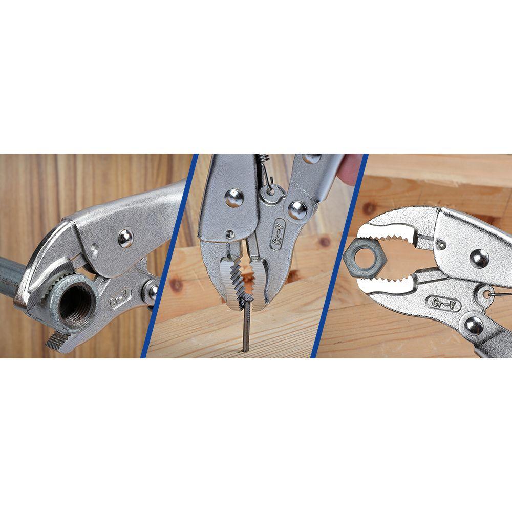 Hand Tool Set Multifunctional Long Nose Straight Jaw Hand Tools Locking Pliers Curved