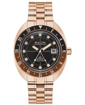 Oceanographer Automatic GMT Rose Gold Devil Diver мужские часы 97B215