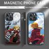 Аниме Человек-алхимик Чехол для телефона iPhone 16 15 14 13 12 11 X XR XS 8 Plus Mini Pro Max Стеклянный Магнитный Чехол