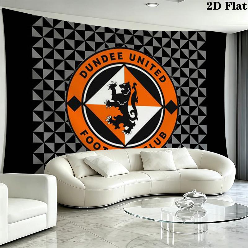 Dundee United FC Wall Tapestry Aesthetic Wall Hanging Printed Fabric Blanket Decorative Tapestries for Bedroom Living Room Home Decor