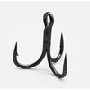 10 шт. Тройные джиговые рыболовные крючки Черные крючки с бородкой новый Крючок из высокоуглеродистой стали Для рыбалки на открытом воздухе