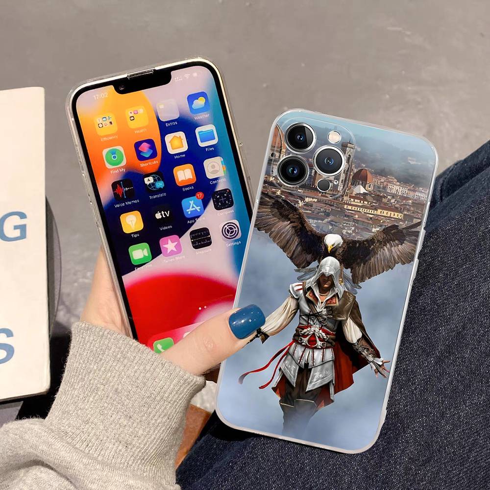 Смешной Чехол для Телефона A-Assassins Game C-Creed Для IPhone 17 16 15 14 13 12 11 Pro Max Plus Мягкий Чехол Персонализированный DIY