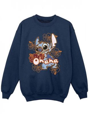 Толстовка с оранжевым гибискусом для девочек Lilo And Stitch Ohana