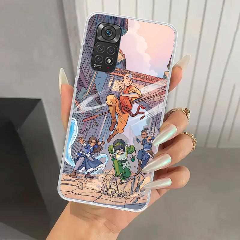 Чехол для телефона Аватар: Легенда об Аанге для Xiaomi Redmi Note 15 14 14S 13 12S 12 Pro 11S 11 Plus 11T 11E 10S Мягкий Funda Prin